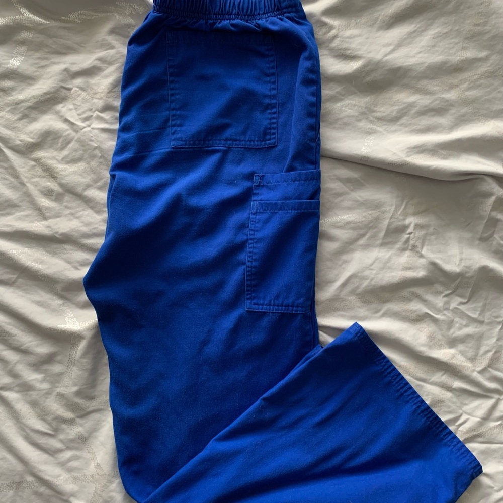 Blue scrub tops
